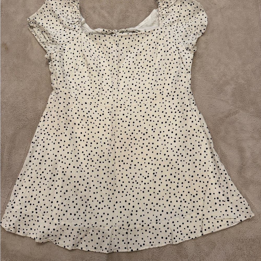LOFT White And Black Dress size 16